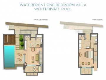 One Bedroom Waterfront Villa Sea view with Private Pool
