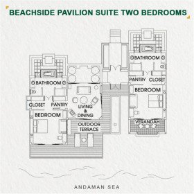 Beachside Pavilion Suite Two Bedrooms (170 m²)