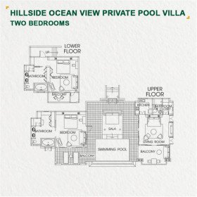 Hillside Ocean View Private Pool Villa Two Bedrooms (279 m2)