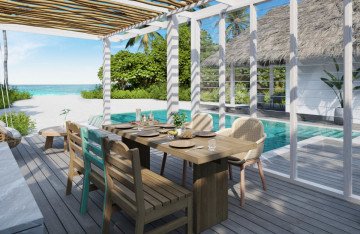 Three Bedroom Beach Villa Suite With Pool (415 m²)