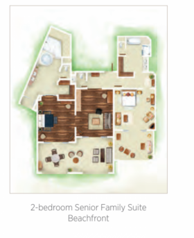 2-Bedroom Senior Family Suite beachfront
